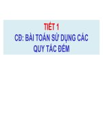 Đại Số lớp 11 quy tắc đếm hoán vị chỉnh hợp tổ hợp tiết 1