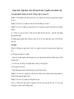 Tập làm văn: Kể lại lời nói, ý nghĩa của nhân vật