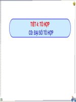 Đại Số lớp 11 quy tắc đếm tổ hợp hue tran tiet 4