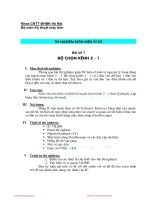 Thí nghiệm môn điện tử số  bộ chọn kênh 2 1   đại học bách khoa hà nội 