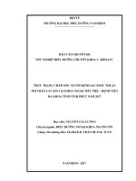 thực trạng chăm sóc người bệnh sau phẫu thuật mở thận lấy sỏi tại khoa ngoại tiết niệu   bệnh viện đa khoa tỉnh vĩnh phúc năm 2017 