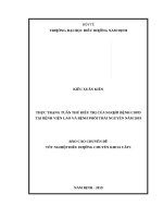 thực trạng tuân thủ điều trị của người bệnh copd tại bệnh viện lao và bệnh phổi thái nguyên năm 2019 