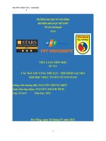 TIỂU LUẬN môn học đề tài các bài tập TĂNG THỂ lực– THỂ HÌNH tại NHÀ KHI học TRỰC TUYẾN võ VOVINAM 