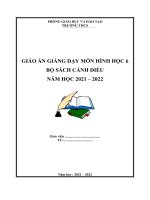 Giáo án hình học 6 bộ sách cánh diều biên soạn theo mẫu công văn 5512 mới nhất