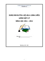 Giáo án KHTN 6 bộ sách cánh diều (môn vật lý 6) biên soạn theo mẫu công văn 5512 mới nhất