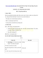 giáo án đạo đức lớp 1 kết nối tri thức