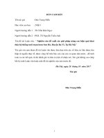 Luận văn nghiên cứu đề xuất các giải pháp nâng cao hiệu quả khai thác hệ thống tưới trạm bơm sơn đà huyện ba vì thành phố hà nội 