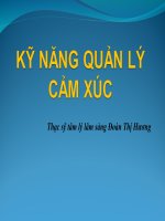 Kỹ năng quản lý cảm xúc  