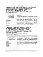 CHẾ tạo một bước vật LIỆU tổ hợp cấu TRÚC NANO THAN TRẤU fe3o4 BẰNG PHƯƠNG PHÁP ĐỒNG kết tủa có sự hỗ TRỢ của SIÊU âm và THĂM dò ỨNG DỤNG xử lý KHÁNG SINH SULFAMETHOXAZOLE TRONG nước