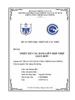 Đồ án môn học thiết kế cầu thép (Thuyết minh + bản vẽ DWG)