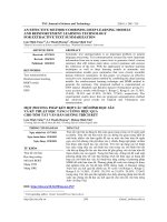 MỘT PHƯƠNG PHÁP kết hợp các mô HÌNH học sâu và kỹ THUẬT học TĂNG CƯỜNG HIỆU QUẢ CHO tóm tắt văn bản HƯỚNG TRÍCH rút