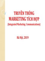 BÀI GIẢNG TRUYỀN THÔNG MARKETING TÍCH hợp  