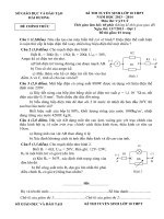 De va dap an HS Tuyen sinh Vat ly 10 Hai Duong 20132014