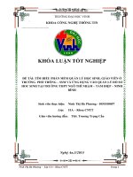 Tìm hiểu phần mềm quản lý học sinh, giáo viên ở trường phổ thông   ssm và ứng dụng phần mềm vào quản lý hồ sơ học sinh tại trường thpt ngô thị nhậm   tam điệp   ninh bình    