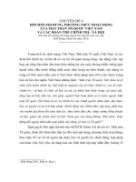 Chuyên đề đổi mới nội dung, phương thức hoạt động của mặt trận tổ quốc việt nam và các đoàn thể chính trị   xã hội  