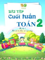 PHIẾU bài tập CUỐI TUẦN  môn TOÁN lớp 2   kết nối TRI THỨC