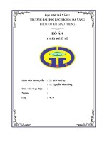 Thuyết minh đồ án tính toán thiết kế xe khách 3000kg