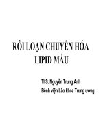 RỐI LOẠN CHUYỂN hóa LIPID máu  