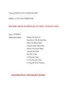 Bài thu hoạch thăm quan thực tế bảo tàng