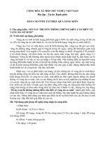 Báo cáo sáng kiến vàng da sơ sinh 2021