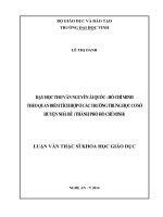 Dạy học thơ văn nguyễn ái quốc   hồ chí minh theo quan điểm tích hợp ở các trường trung học cơ sở huyện nhà bè (thành phố hồ chí minh)   luận văn thạc sỹ khoa học giáo dục  
