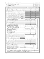 Quick cash flow format