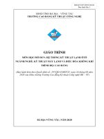Giáo trình mô đun Hệ thống kỹ thuật lạnh ôtô (Nghề Kỹ thuật máy lạnh và điều hòa không khí - Trình độ cao đẳng) – CĐ Kỹ thuật Công nghệ BR–VT