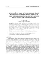 Sử dụng yếu tố trang trí trang phục dân tộc Tây Nguyên trong hoạt động xếp dán tranh nhằm phát triển khả năng sáng tạo cho trẻ 5-6 tuổi ở một số trường mầm non tỉnh Lâm Đồng