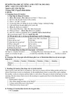 de kiem tra tieng anh 6 tiet 54