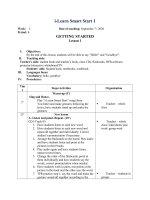 Giáo án I learn smart start 1