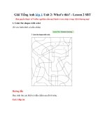 Giải Tiếng Anh lớp 1 Unit 2: What’s this? - Lesson 2 SBT