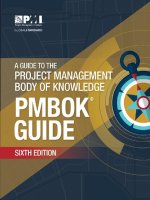 PMBOK guide (6th)