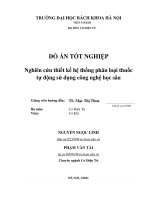 Nghiên cứu thiết kế hệ thống phân loại thuốc tự động sử dụng công nghệ học sâu