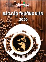 BÁO CÁO THƯỜNG NIÊN NĂM 2020  CÔNG TY CỔ PHẦN VINACAFÉ BIÊN HÒA