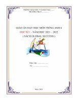 Giáo án tiếng anh 6 sách GLOBAL SUCCESS biên soạn theo mẫu công văn 5512 mới nhất 2021