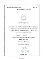 Tình trạng dinh dưỡng và một số yếu tố liên quan ở phụ nữ có thai mắc đái tháo đường thai kỳ tại bệnh viện nội tiết tư năm 2020 2021 