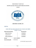 Nghiên cứu Vấn đề làm thêm của sinh viên-Được Và Mất