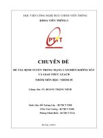 ĐỀ tài ĐỊNH TUYẾN TRONG MẠNG cảm BIẾN KHÔNG dây và GIAO THỨC LEACH 