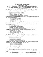 CÂU hỏi TRẮC NGHIỆM địa 11 của THẦY lê THÔNG 