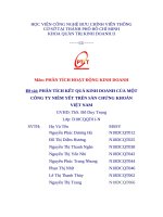 Tiểu luận PTIT PHÂN TÍCH HOẠT ĐỘNG KINH DOANH đề tài PHÂN TÍCH kết QUẢ KINH DOANH của CÔNG TY FPT TRÊN sàn CHỨNG KHOÁN VIỆT NAM 2021 PTITHCM 