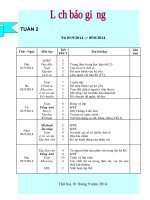 giao an lop 4 tuan 2 NH 20142015