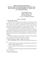 Nhung loi hs lop 10 thuong mac phai khi lam bai