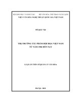 Thị trường tác phẩm hội họa việt nam từ năm 1986 đến nay  (the painting market in vietnam from 1986 to present)