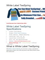 White Label Teespring Reviews and Bonuses