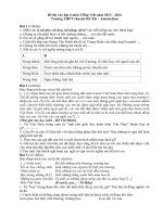 2013 Tuyen sinh lop 6 Amsterdam Tieng Viet