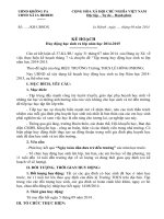 KE HOACH Huy dong hoc sinh ra lop nam hoc 20142015