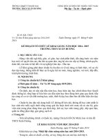 Ke hoach to chuc Le Khai Giang nam hoc 20142015