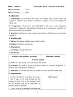 Giáo án tiếng anh 8 kì 1 soạn cv 5512 