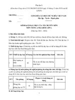 Phụ lục i, II, III môn tiếng anh 6 ( global success) 