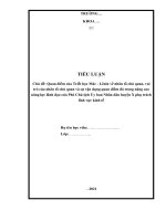 TIỂU LUẬN tốt NGHIỆP  quan điểm của triết học mác   lênin về nhân tố chủ quan, vai trò của nhân tố chủ quan và sự vận dụng quan điểm đó trong nâng cao năng lực lãnh đạo của phó chủ tịch ủy ban nhân dân huyện x phụ trách lĩnh vự